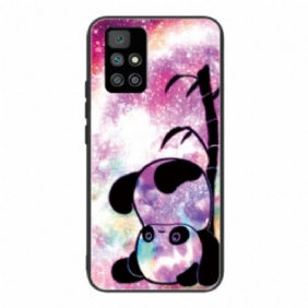 Case Xiaomi Redmi 10 Panda Ja Bambu Karkaistu Lasi