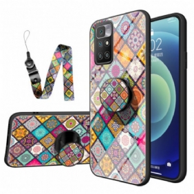 Case Xiaomi Redmi 10 Patchwork Magneettipidike