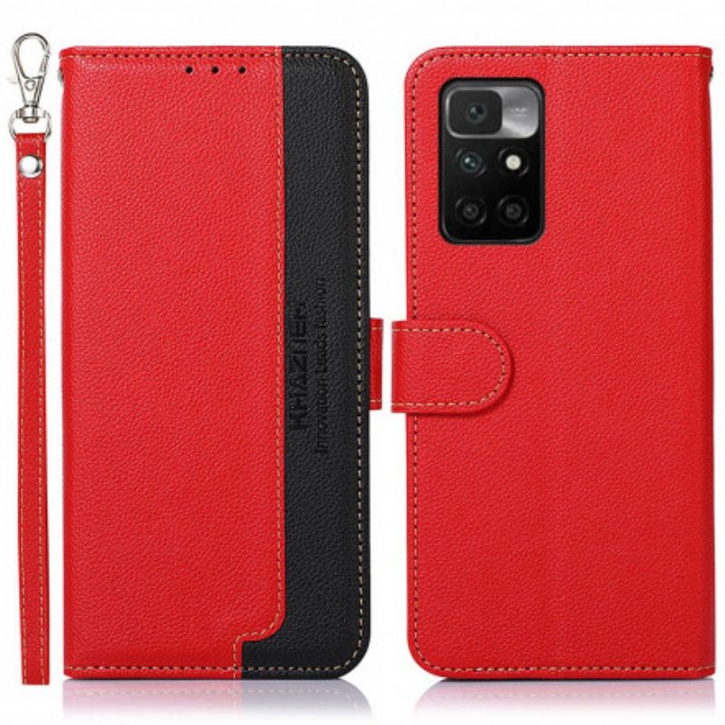 Flip Case Xiaomi Redmi 10 Litsi Style Rfid Khazneh