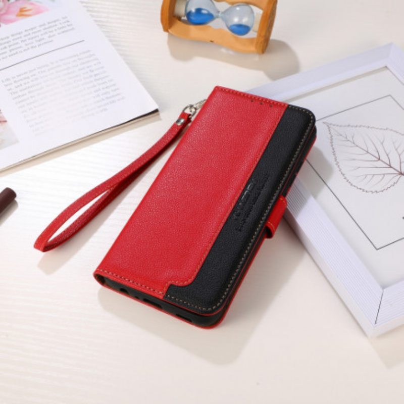 Flip Case Xiaomi Redmi 10 Litsi Style Rfid Khazneh