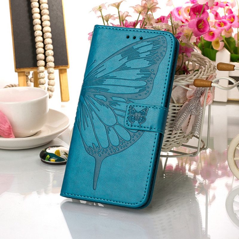 Kotelot Xiaomi Redmi 10 Butterfly Design Kaulanauhalla