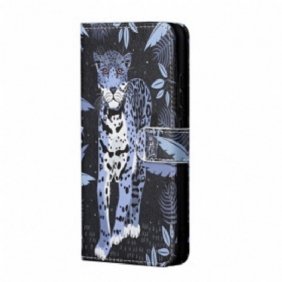 Kotelot Xiaomi Redmi 10 Suojaketju Kuori Strappy Leopard