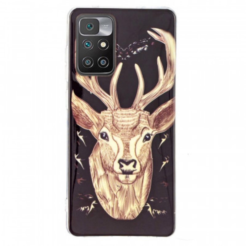 Kuori Xiaomi Redmi 10 Fluoresoiva Majestic Deer