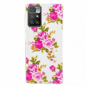 Kuori Xiaomi Redmi 10 Fluoresoivat Liberty Flowers