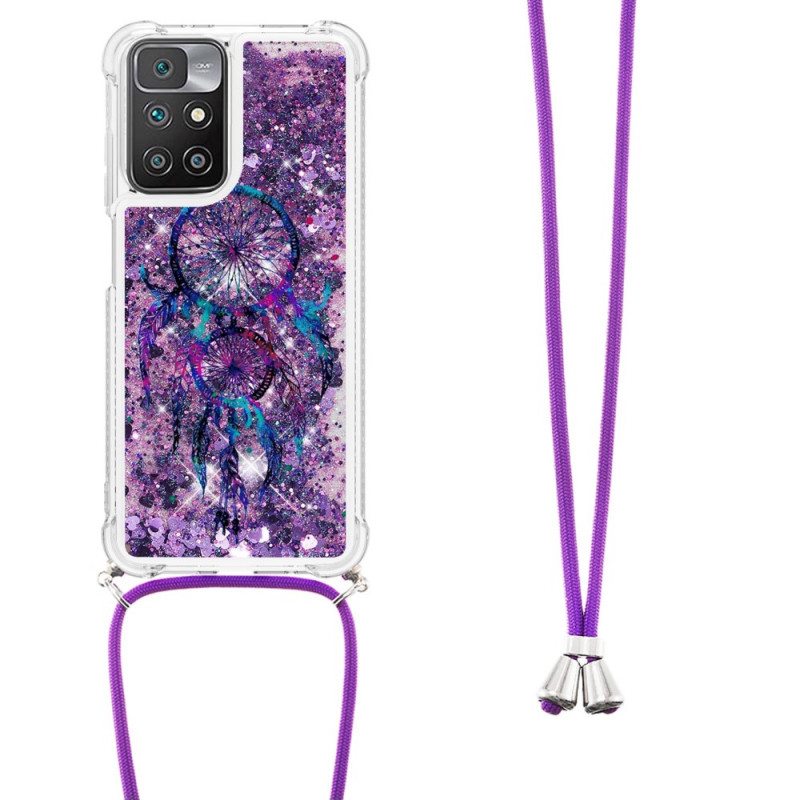 Kuori Xiaomi Redmi 10 Kiristysnyörillä Paljetin Kiristysnyöri Dream Catcher