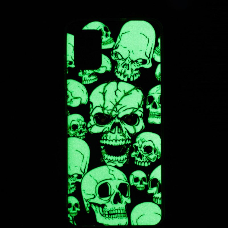 Kuori Xiaomi Redmi 10 Varoitus Fluoresoivat Kallot