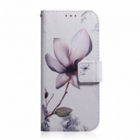 Nahkakotelo Xiaomi Redmi 10 Flower Dusty Pink