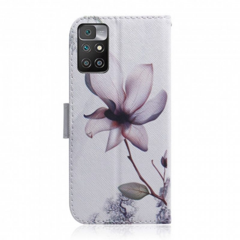 Nahkakotelo Xiaomi Redmi 10 Flower Dusty Pink