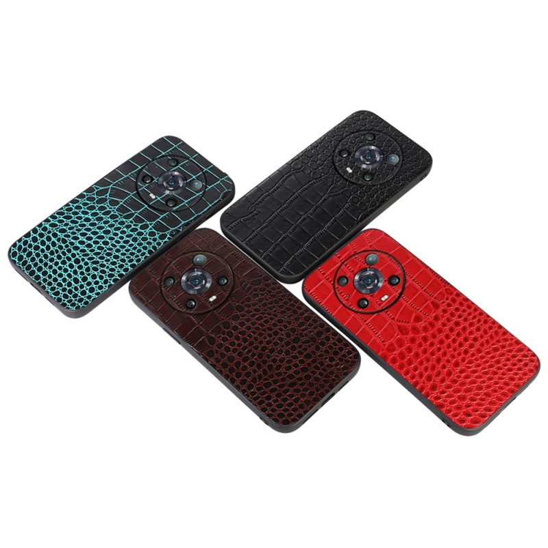 Case Honor Magic 4 Pro Aito Crocodile Texture -nahka