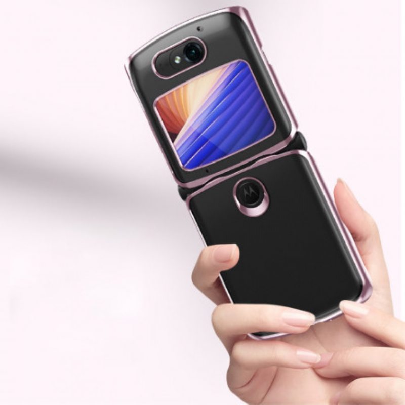 Case Motorola Razr 5G Metallistyyliset Reunat