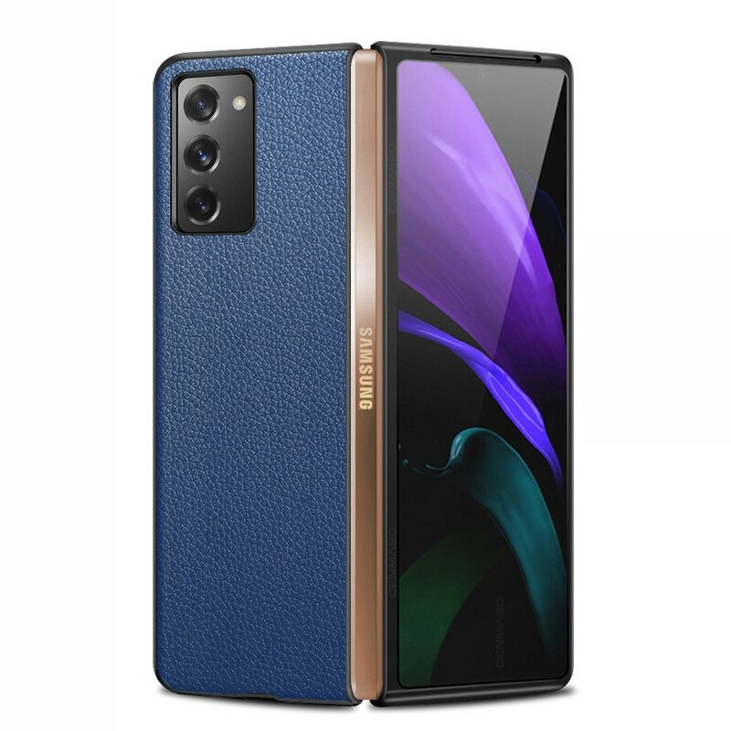 Kuori Samsung Galaxy Z Fold 2 Aitoa Litsi-nahkaa