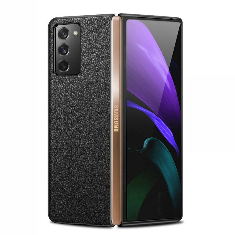 Kuori Samsung Galaxy Z Fold 2 Aitoa Litsi-nahkaa