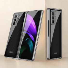 Kuori Samsung Galaxy Z Fold 2 Gkk Carbon Fiber Karkaistu Lasi