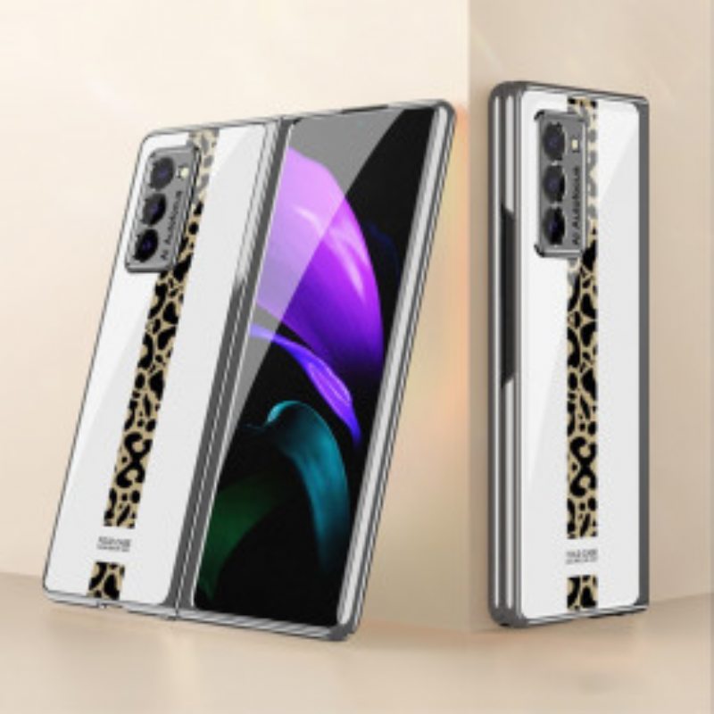 Kuori Samsung Galaxy Z Fold 2 Gkk Leopard Karkaistu Lasi