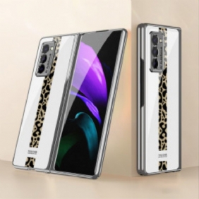 Kuori Samsung Galaxy Z Fold 2 Gkk Leopard Karkaistu Lasi