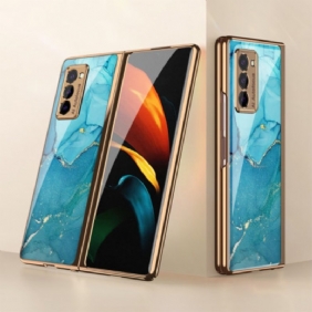 Kuori Samsung Galaxy Z Fold 2 Gkk Marmori Karkaistu Lasi