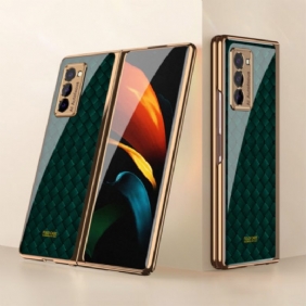 Kuori Samsung Galaxy Z Fold 2 Gkk Woven Design Karkaistu Lasi