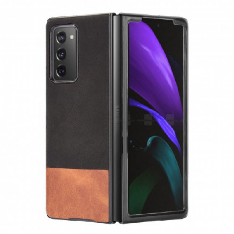 Kuori Samsung Galaxy Z Fold 2 Kaksisävyinen Keinonahka