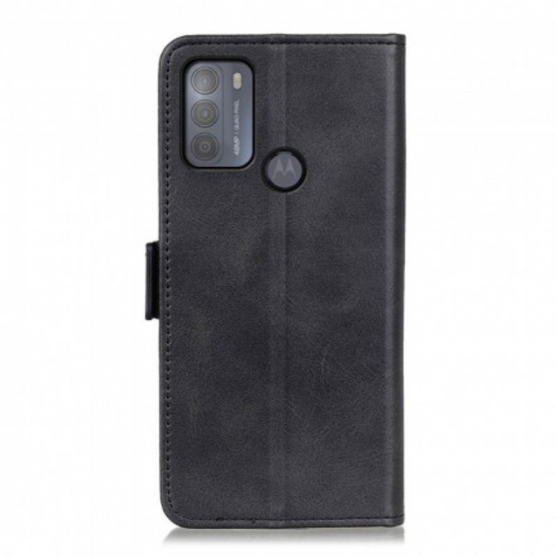 Flip Case Moto G50 Kotelot Flip Kaksoisläppä