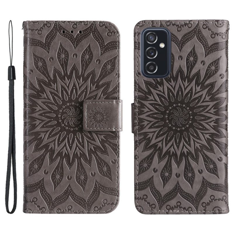 Nahkakotelo Samsung Galaxy M52 5G Itämainen Mandala