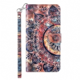 Kotelot iPhone 14 Suojaketju Kuori Pro Värikäs Strappy Mandala