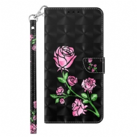 Kotelot iPhone 14 Suojaketju Kuori Strap Roses