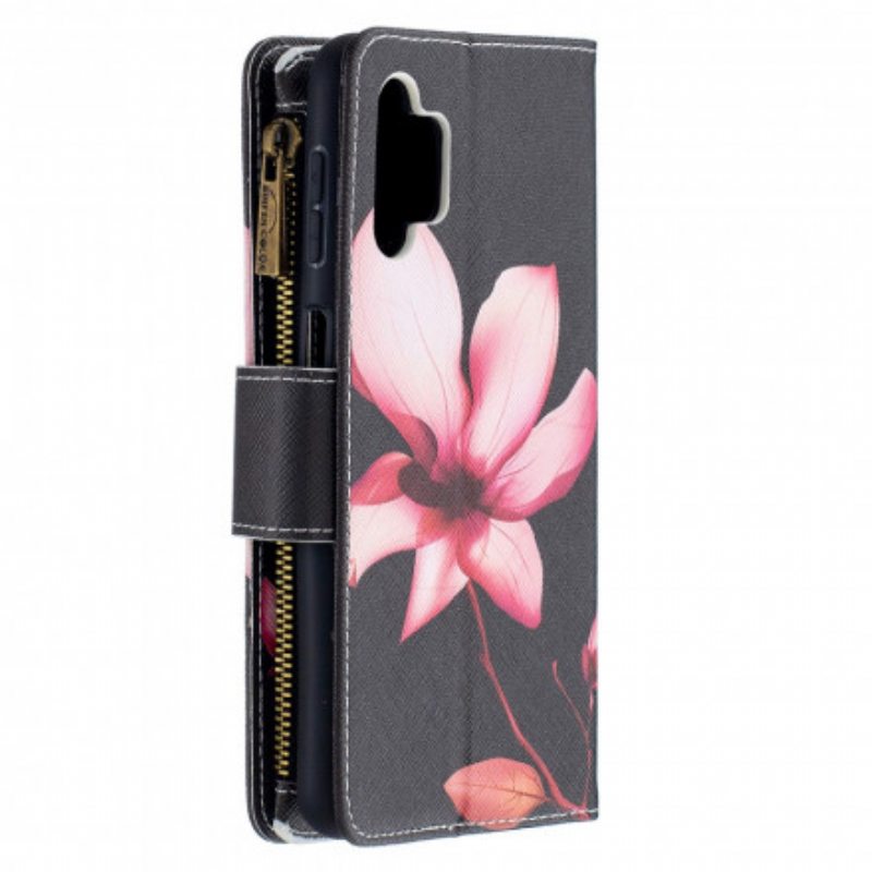 Flip Case Samsung Galaxy A32 5G Kukkavetoketjullinen Tasku