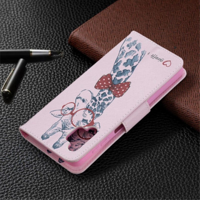 Flip Case Samsung Galaxy A32 5G Taitava Kirahvi