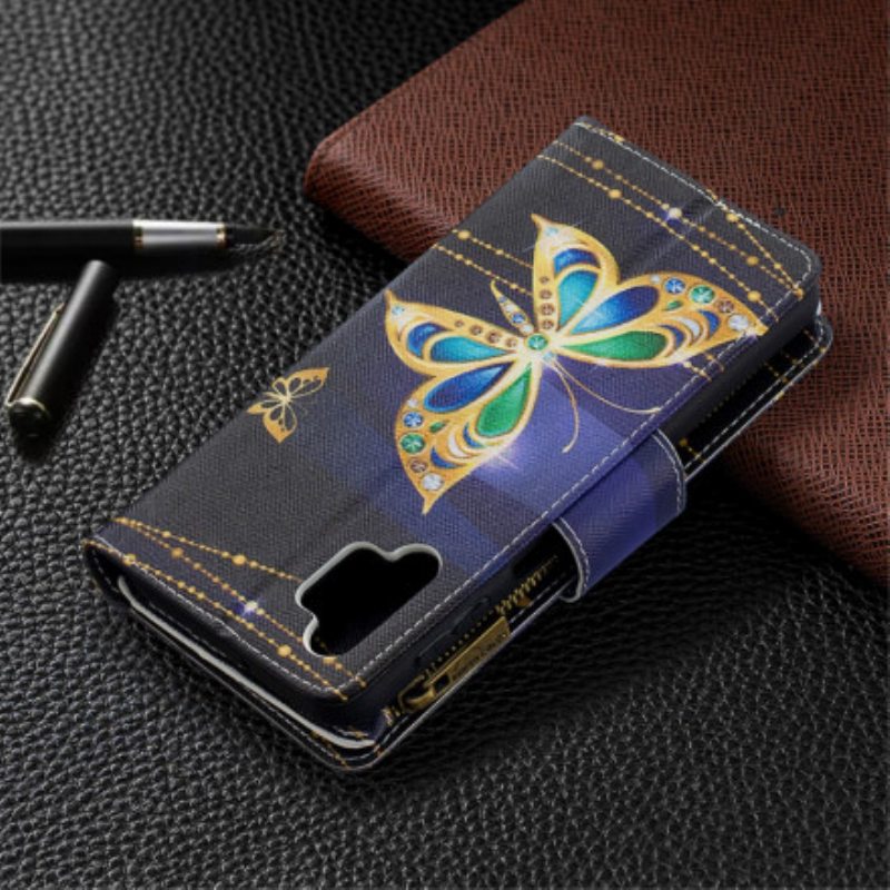 Kotelot Samsung Galaxy A32 5G Butterflies Art Vetoketjullinen Pussi