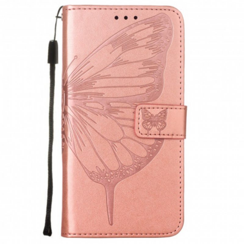 Kotelot Samsung Galaxy A32 5G Butterfly Design Kaulanauhalla