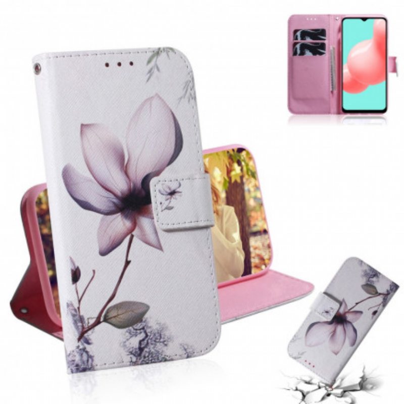 Kotelot Samsung Galaxy A32 5G Flower Dusty Pink