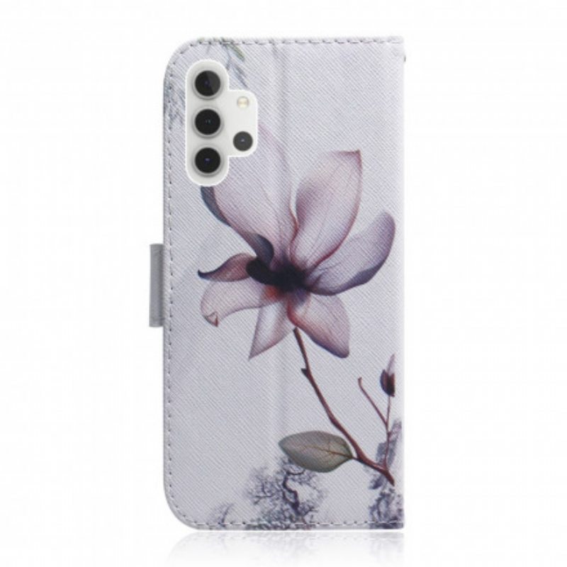 Kotelot Samsung Galaxy A32 5G Flower Dusty Pink