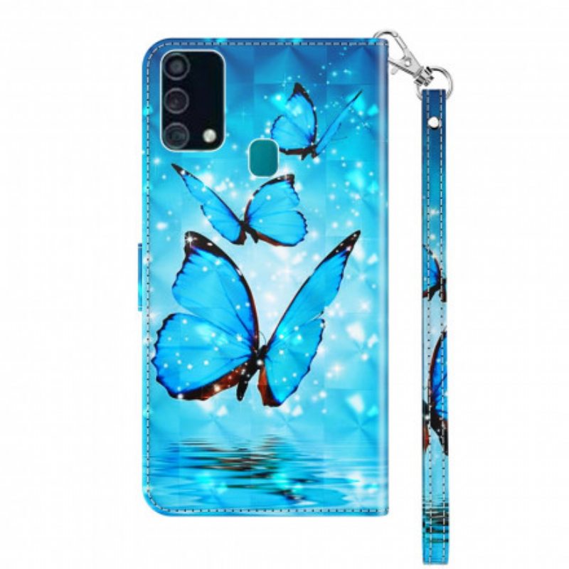 Kotelot Samsung Galaxy A32 5G Light Spot Flying Blue Perhoset