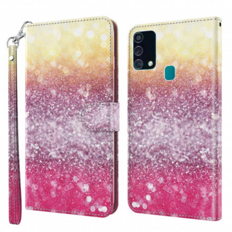 Kotelot Samsung Galaxy A32 5G Light Spot Glitter Magenta