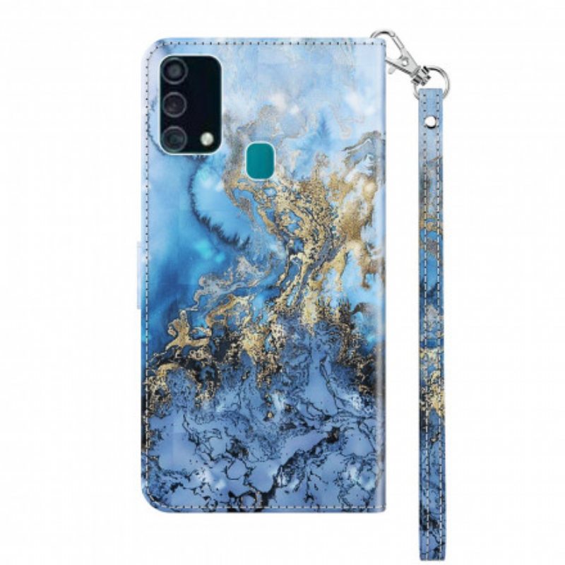 Kotelot Samsung Galaxy A32 5G Light Spot Marble Design Kaulanauhalla