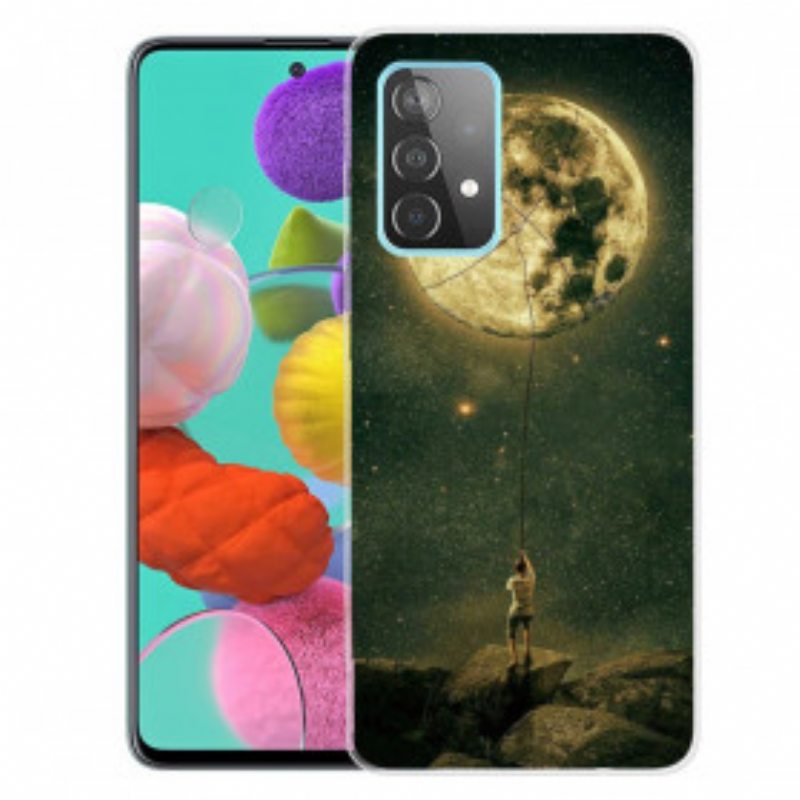 Kuori Samsung Galaxy A32 5G Joustava Moon Man