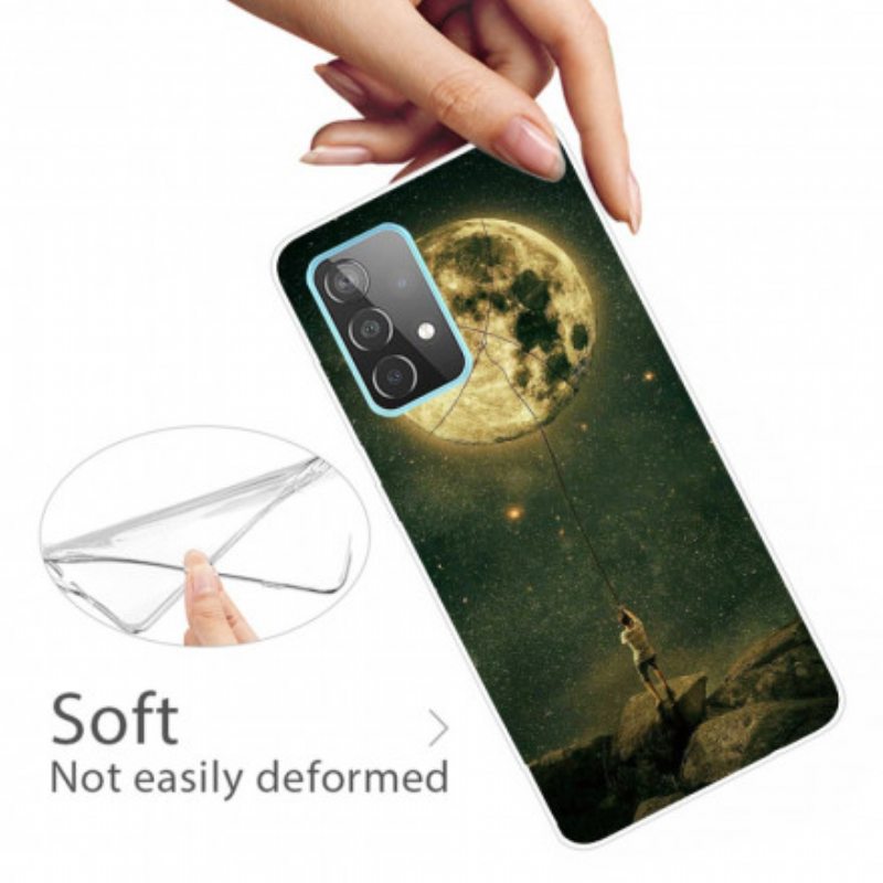 Kuori Samsung Galaxy A32 5G Joustava Moon Man