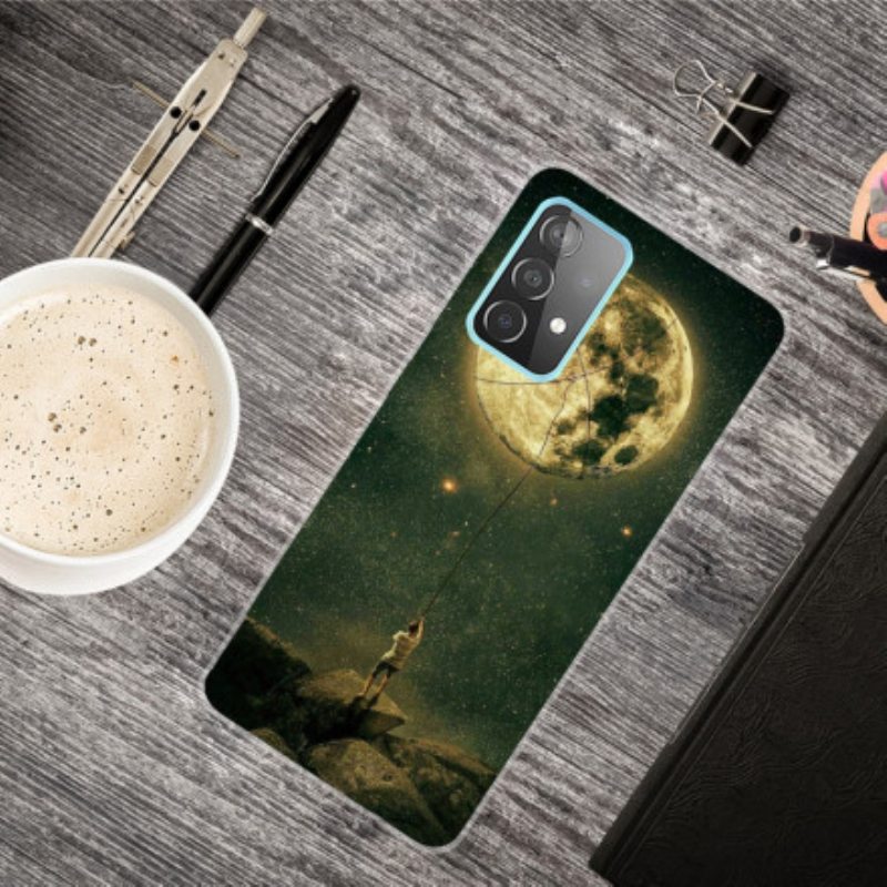 Kuori Samsung Galaxy A32 5G Joustava Moon Man