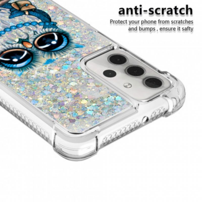 Kuori Samsung Galaxy A32 5G Neiti Owl Sequins