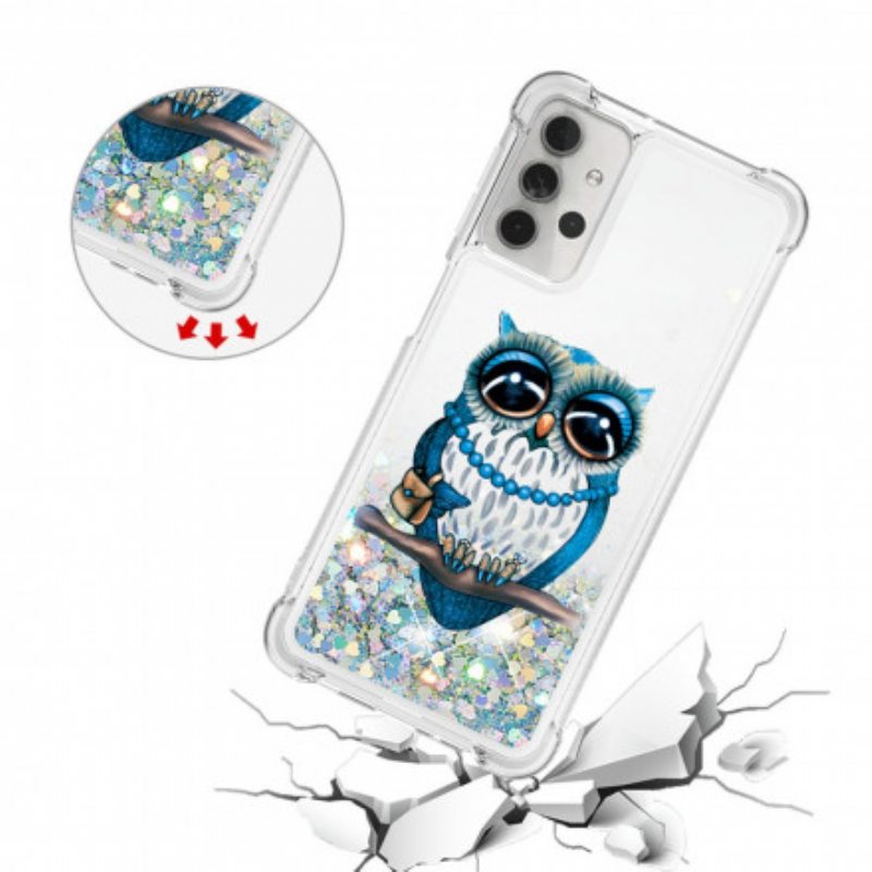 Kuori Samsung Galaxy A32 5G Neiti Owl Sequins