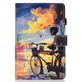 Flip Case Samsung Galaxy Tab S8 / Tab S7 Pyörä Art