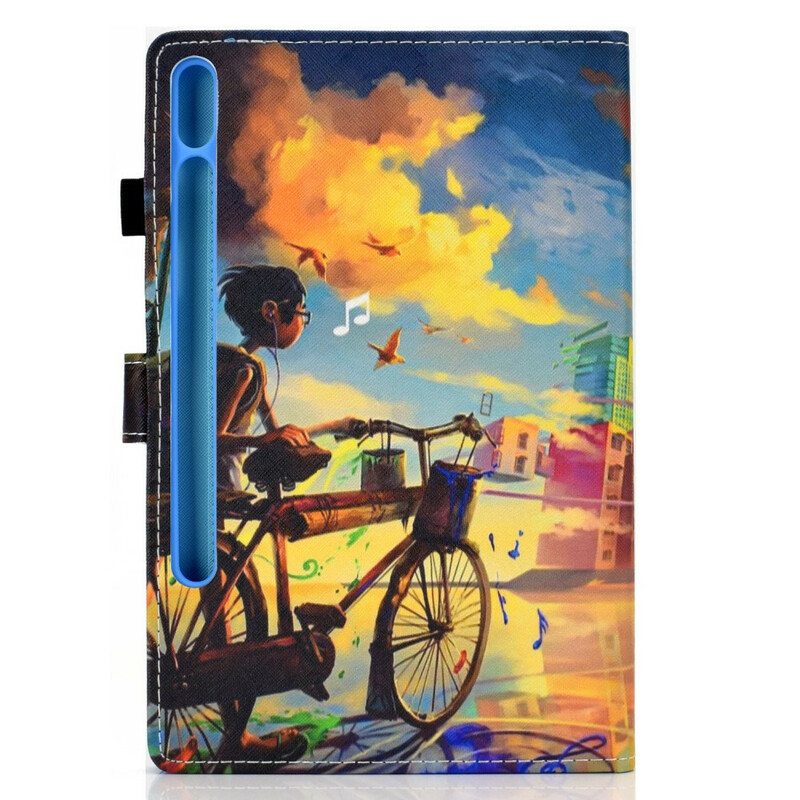 Flip Case Samsung Galaxy Tab S8 / Tab S7 Pyörä Art