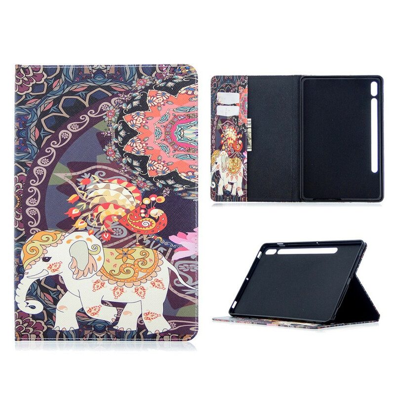 Kotelot Samsung Galaxy Tab S8 / Tab S7 Elephant Print Pattern