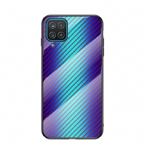 Case Samsung Galaxy M12 / A12 Karkaistua Hiilikuitulasia