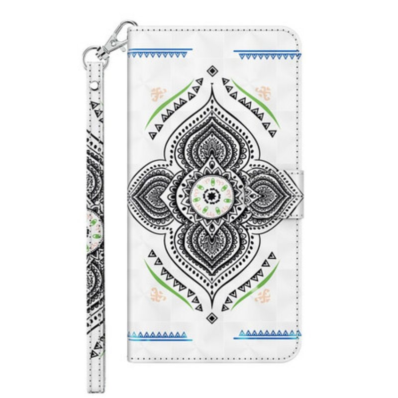 Kotelot Samsung Galaxy M12 / A12 Light Spots Mandala Kaulanauhalla