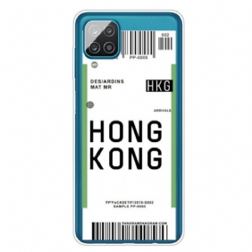 Kuori Samsung Galaxy M12 / A12 Boarding Pass Hongkongiin