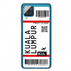 Kuori Samsung Galaxy M12 / A12 Boarding Pass Kuala Lumpuriin