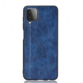 Kuori Samsung Galaxy M12 / A12 Couture-nahkaefekti