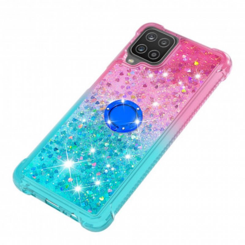 Kuori Samsung Galaxy M12 / A12 Glitter Ring-kiinnike