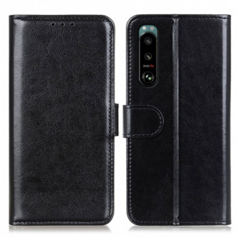 Flip Case Sony Xperia 5 III Faux Leather Finesse